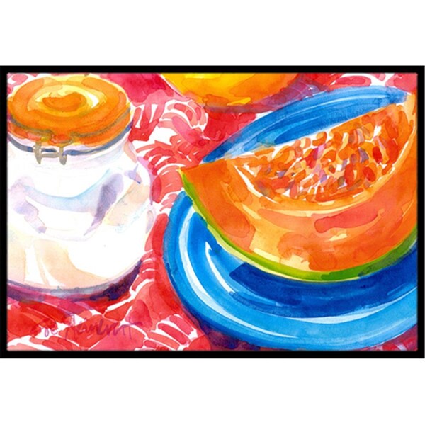 Carolines Treasures A Slice of Cantelope Indoor Or Outdoor Mat - 18 x 27 in. 6036MAT - main